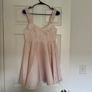 Selkie the sunny dress peach color
